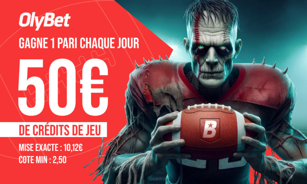 Bonus Olybet pour Halloween : 50€ de paris gratuits à gagner