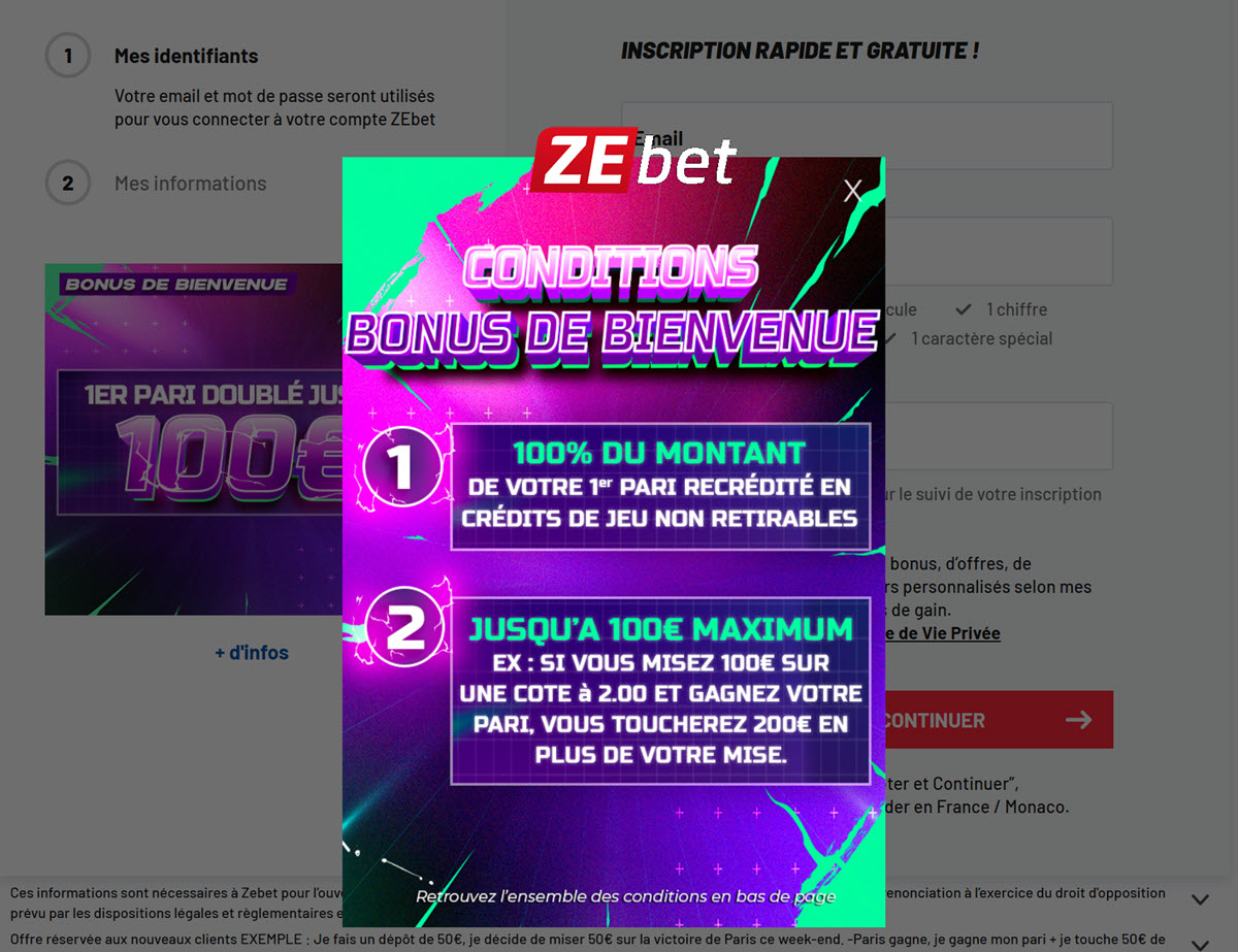 Le code promo ZB100 du bookmaker Zebet qui offre 100€ aux nouveaux joueurs en ligne