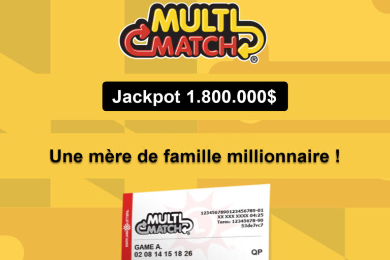 Loto Multi-match : une mère pousse sa fille à acheter un billet, elle gagne 1,8 million de dollars