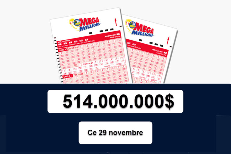 MegaMillions : le jackpot s’envole à 514 millions de dollars ce vendredi