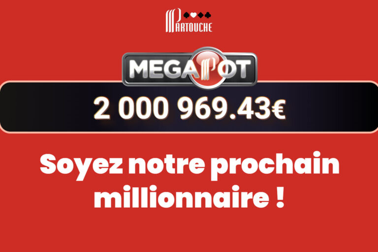 Jackpot Partouche : la cagnotte progressive « MegaPot » dépasse les 2 millions d’euros !