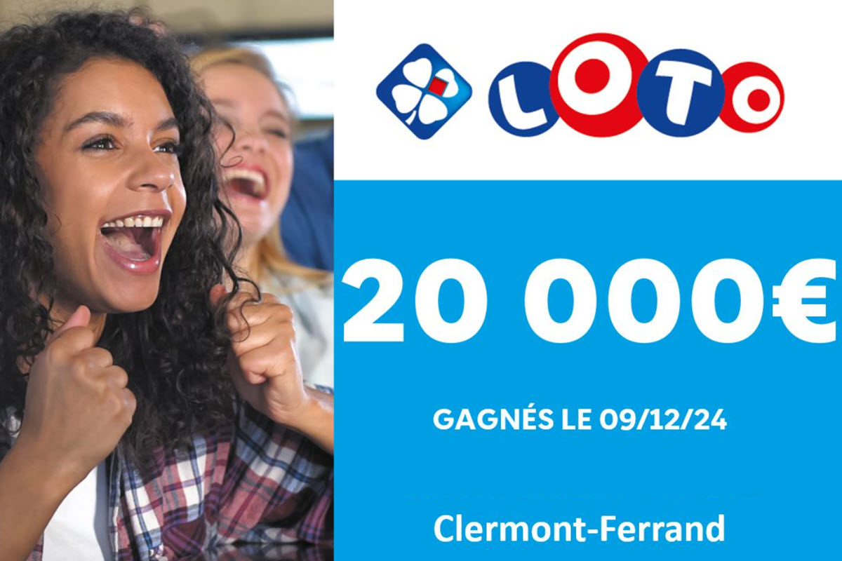 Loto FDJ : un clermontois remporte 20 000 € sans trouver le moindre numéro !