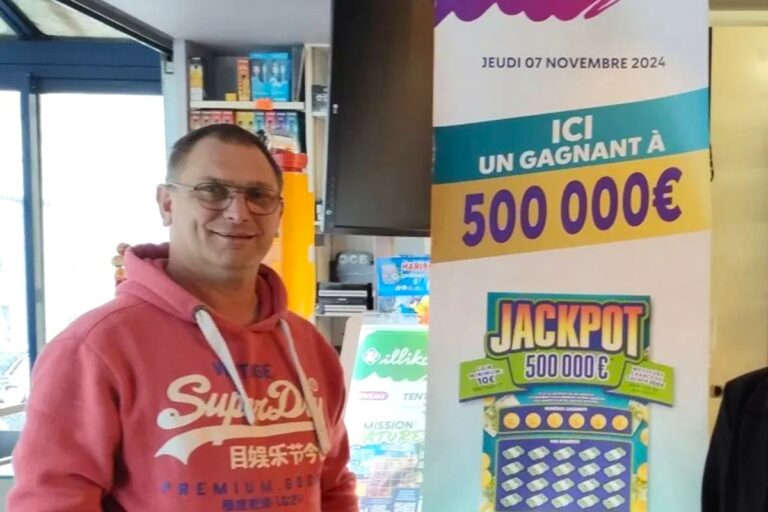 500 000€ au ticket Jackpot : un joueur régulier de Granville en Normandie a décroché le gros lot !