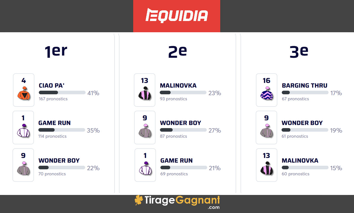 Pronostic Equidia pour ce Quinté+ du jeudi 19 décembre