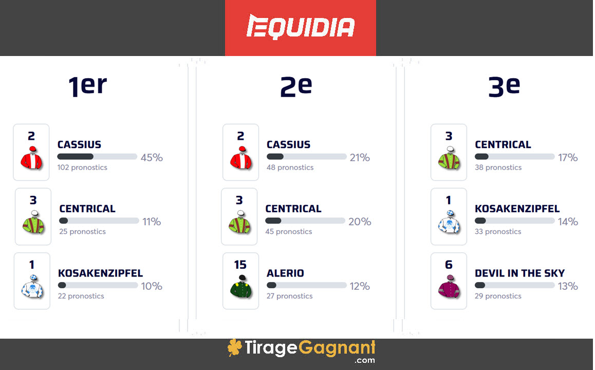 Pronostics Quinté PMU du lundi 23 décembre par Equidia