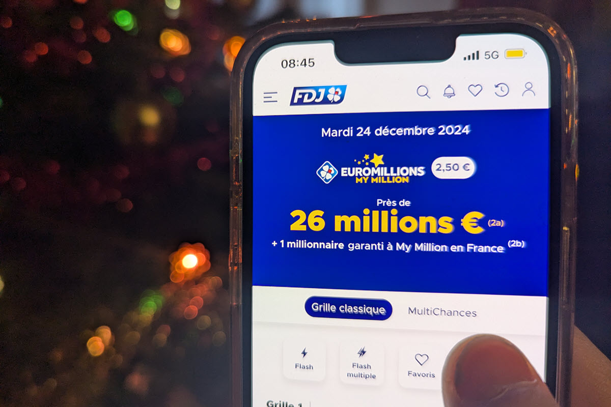 Tirage EuroMillions FDJ du mardi 24 décembre jackpot, pronostics du