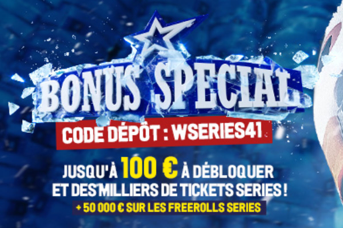 Bonus Winamax Series de janvier 2025 : Profitez d’un code bonus de 100€ jusqu’au 16 janvier