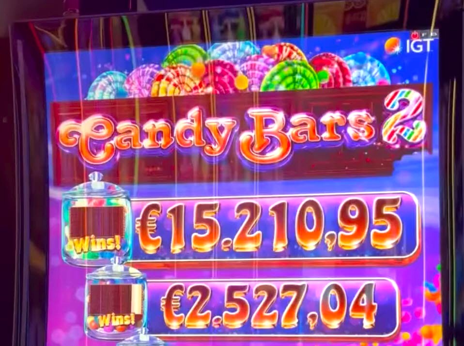 Jackpot progressif de la machine à sous Candy Bars 2