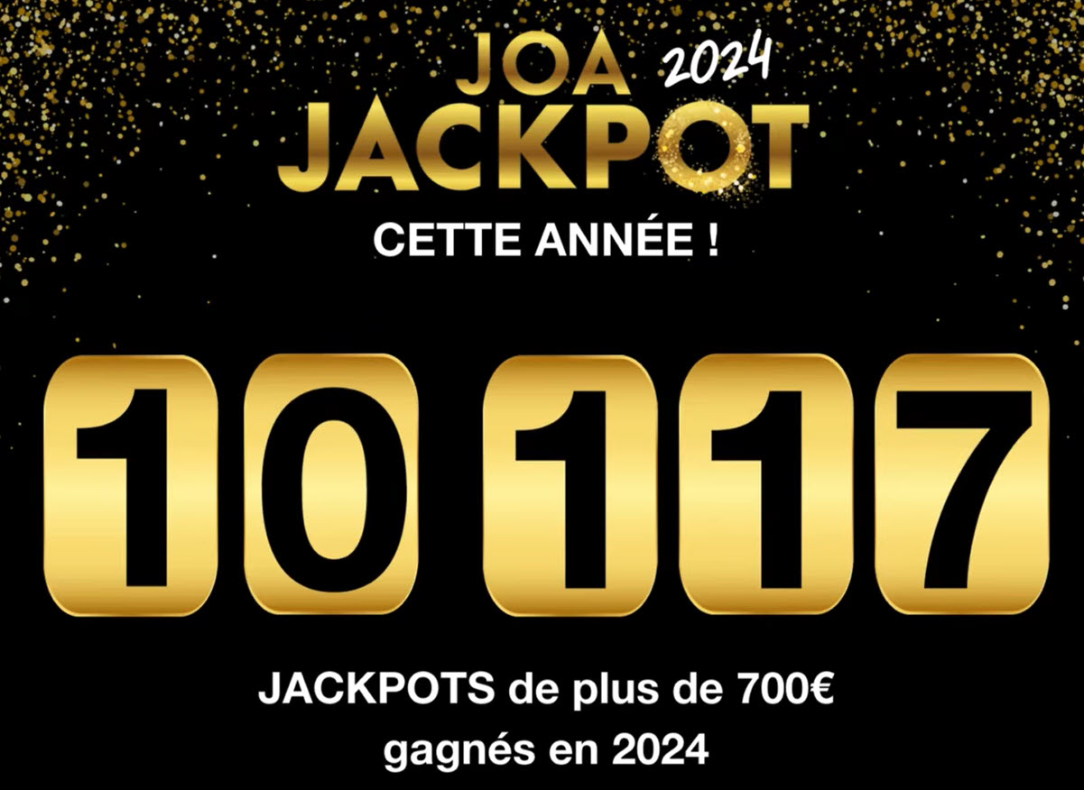 En 2024, plus de 10000 jackpots ont été remportés au Casino des Sables d'Olonnes