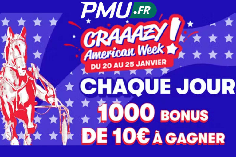 PMU : 10 000€ à gagner chaque jour lors de la Semaine de Folie du Prix d’Amérique