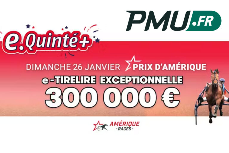 Prix d’Amérique : PMU propose 3 millions d’euros en supertirelire et 300 000€ pour son e-Quinté+