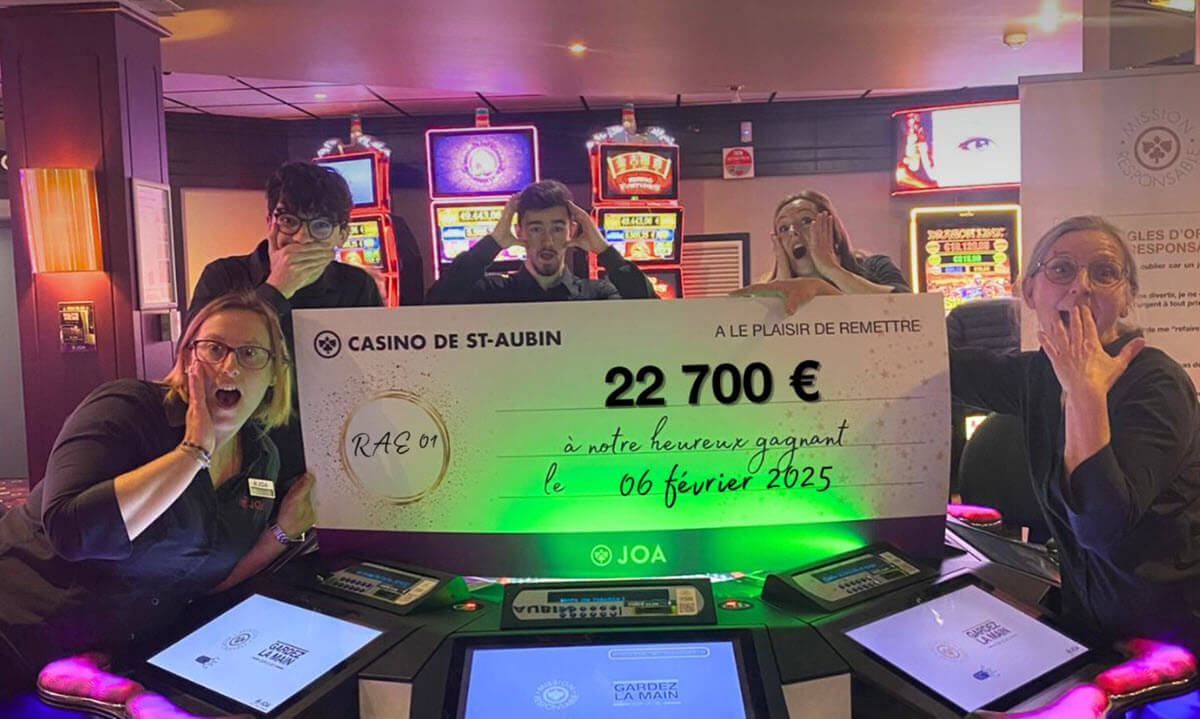 Le gagnant à la roulette anglaise a doublé la mise.