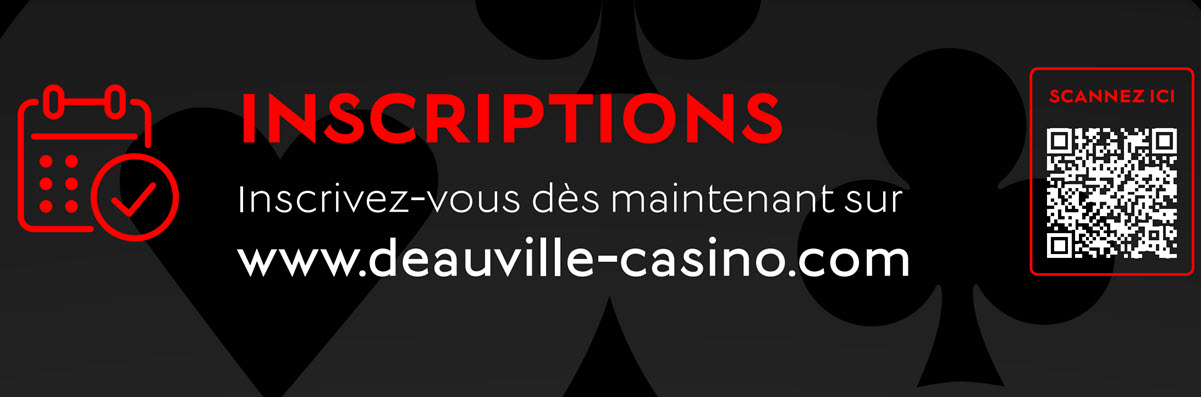 Inscriptions pour le Barrière Poker Tour de Deauville du mois de février 2025