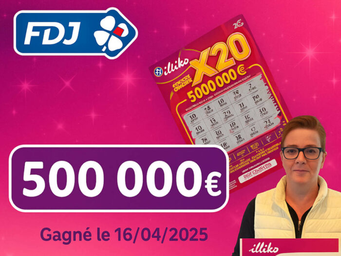FDJ : 500 000 € pour 5 € misé sur un ticket X20, ce Breton a gratté sa vie au Bar du Coin !