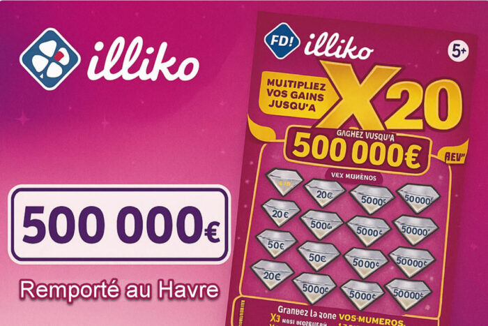 FDJ : 500 000€ pour un gagnant au Havre, la chance a frappé fort avec un ticket X20