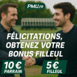 Parrainage PMU : Comment profiter des 10€ offerts (parrain) et 5€ (filleul) ? | Juillet 2025