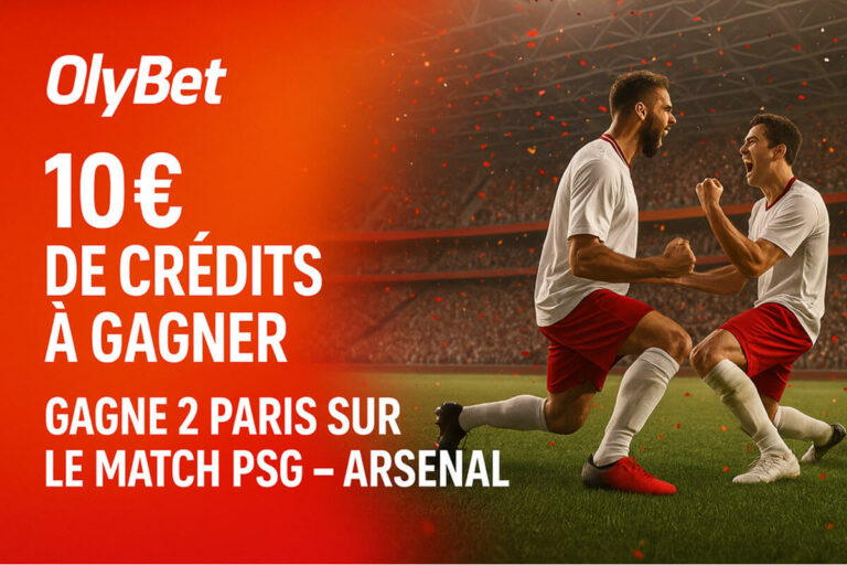 PSG – Arsenal : Olybet offre jusqu’à 10€ de bonus en pariant sur la demi-finale ce soir !