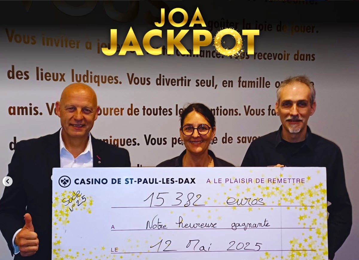 Un deuxième jackpot de 15 000€ a également été remporté à la machine Cash Connection