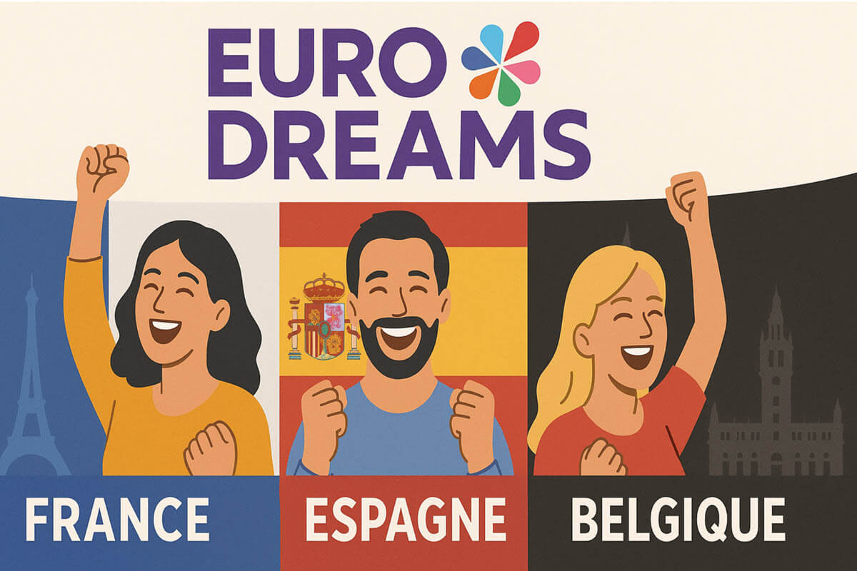 EuroDreams : 3 joueurs - dont un français - remportent 20 000€ par mois pendant 30 ans au même tirage !