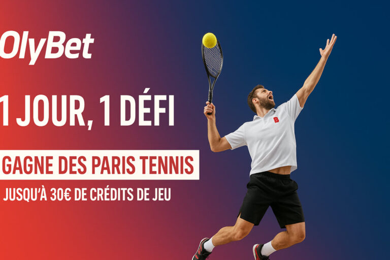 Olybet : 10€ de freebets offerts chaque jour jusqu’à mercredi au défi Roland Garros