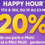 Happy Hour PMU : 20% de vos paris perdants re-crédités chaque soir cette semaine sur PMU.fr