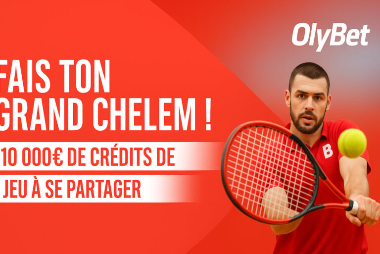 Olybet : une cagnotte exceptionnelle de 10 000€ pour parier sur Roland Garros