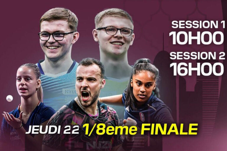 Félix Lebrun, Simon Gauzy : à quelle heure et sur quelle chaîne suivre les matchs de nos français aujourd’hui