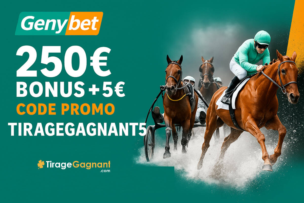 Code promo Genybet : 250€ bonus + 5€ offerts en freebets | Janvier 2026