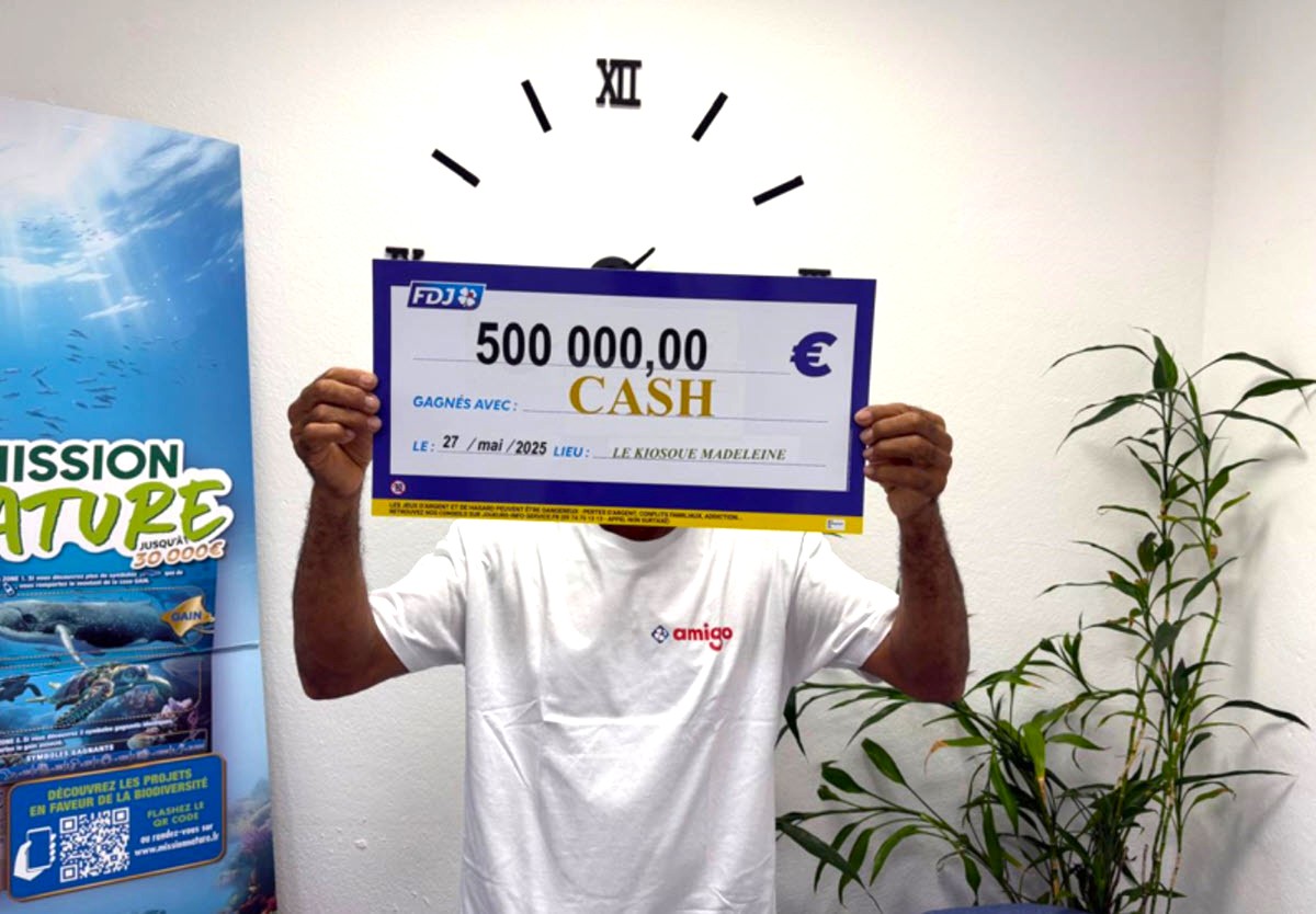 Le gérant du point de vente qui a vendu le ticket Cash gagnant à 500 000€