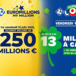Vendredi 13 : EuroMillions et Super Loto cumule 263 millions d’euros, un record inédit pour ce jour de chance
