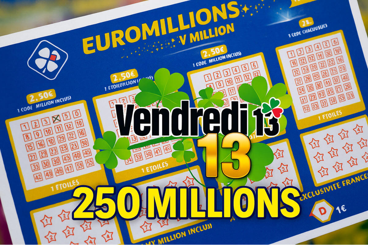 EuroMillions : sans grand gagnant, la cagnotte record de 250 millions d'euros encore remise en jeu ce Vendredi 13