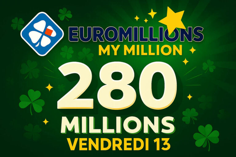 EuroMillions : un tirage un Vendredi 13, plus de 280 millions d’euros seront réellement mis en jeu !