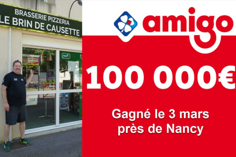 Amigo FDJ : il gagne 100 000€ en plein repas dans une brasserie près de Nancy