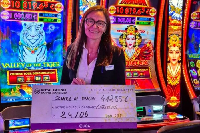Casino de Cannes-Mandelieu : une joueuse s’offre 41 285 € aux machines à sous et s’offrira des vacances