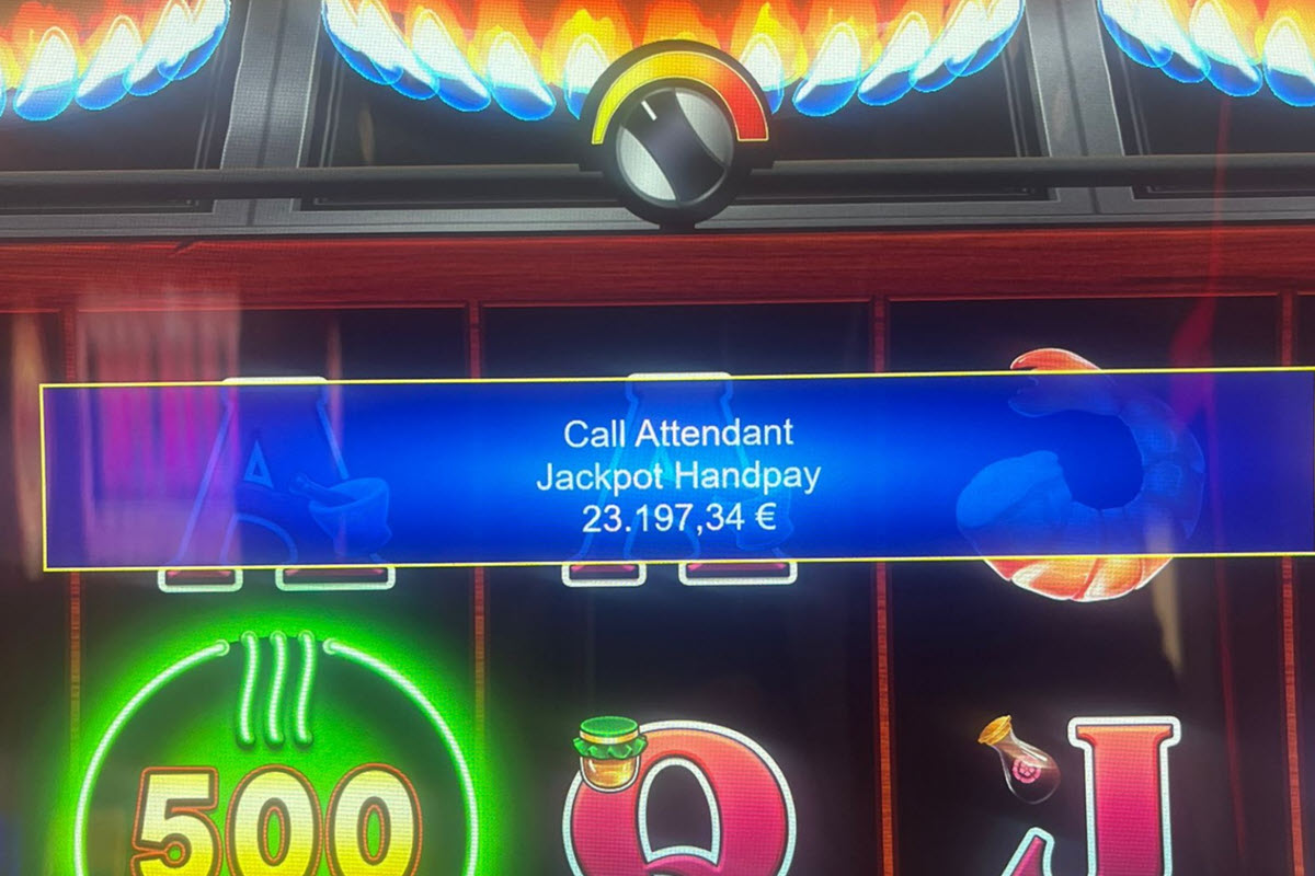 Le jackpot de la machine à sous au Casino du Boulou en attente d'être récupéré