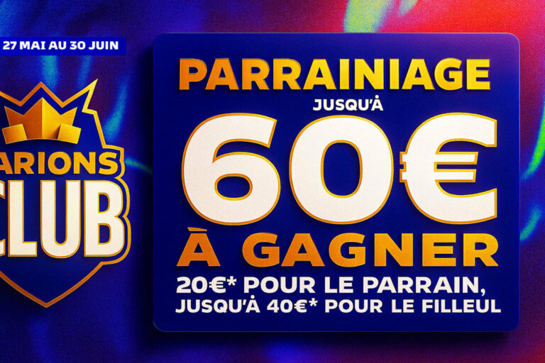 Parrainage Parions Sport : 60€ de freebets à partager pour parrainer un ami | 2025
