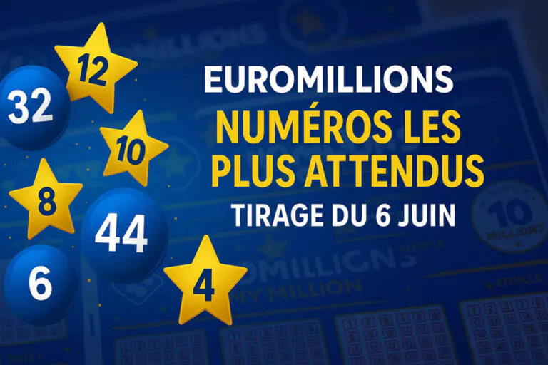 EuroMillions : les numéros les plus attendus pour ce tirage historique du 6 juin selon les statistiques