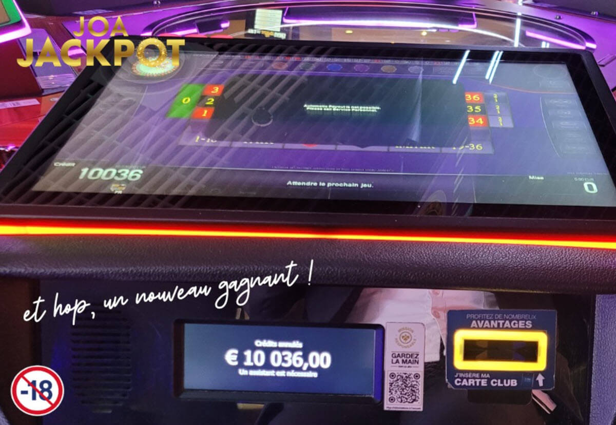 Un nouveau jackpot à la roulette pour 10 000€ ce mercredi 25 juin