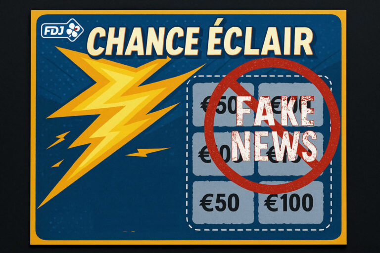 FDJ : « non, le jeu de grattage Chance Eclair n’existe pas », attention aux fausses informations