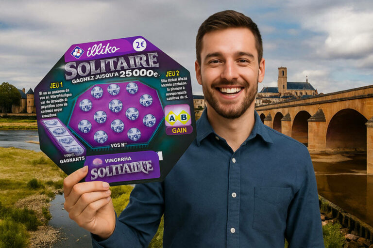 FDJ : « il n’avait qu’une chance sur 1,5 million de gagner », il gratte un « Solitaire » et remporte 25 000€ à Nevers