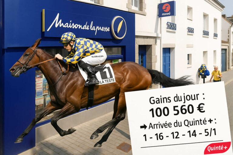 Quinté+ exceptionnel à La Teste : il pensait gagner 100€, un parieur remporte plus de 100 000 € à Quiberon