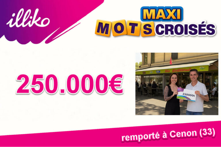 FDJ : un inconnu remporte 250 000€ en grattant un Maxi Mots Croisés près de Bordeaux, qui est ce mystérieux gagnant ?