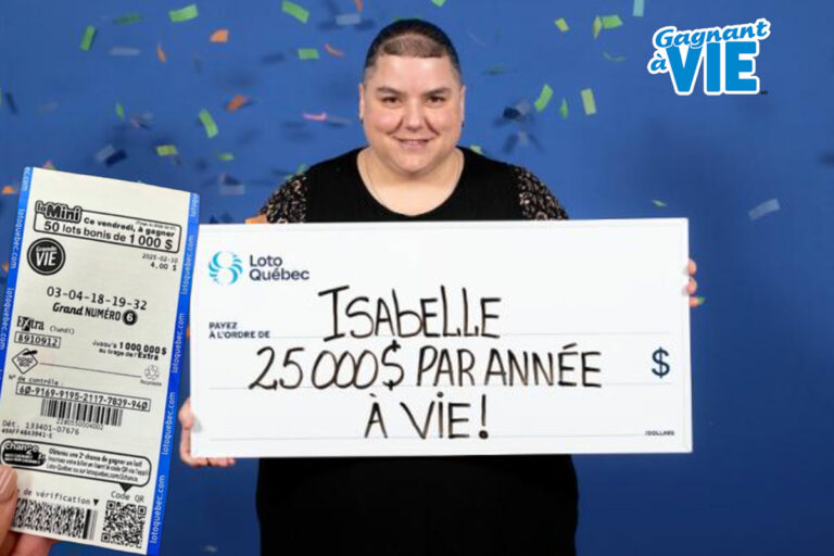 Loto Québec : Isabelle, une infirmière canadienne, reçoit un coup de fil qui a changé sa vie
