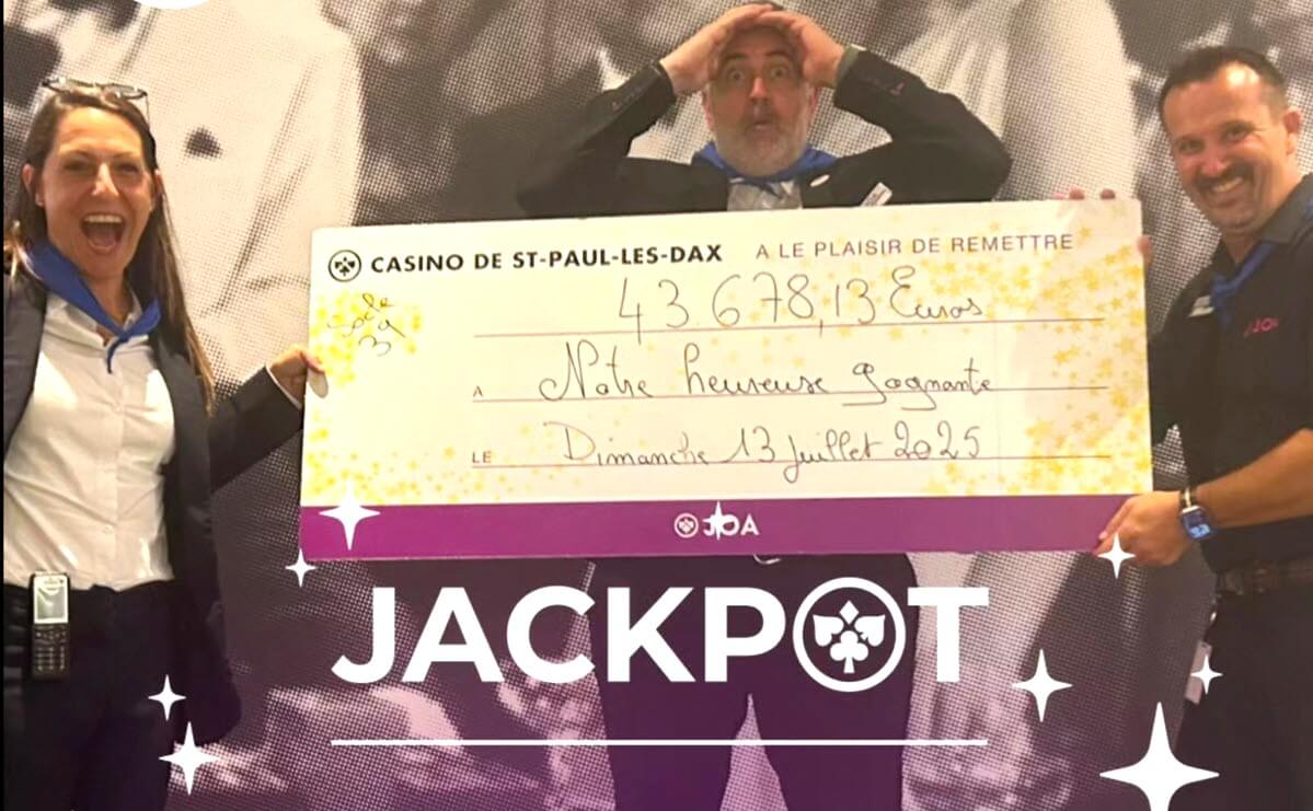 Casino de Saint-Paul-Lès-Dax : une joueuse remporte 43000€ sur la machine à sous Rising Fortunes