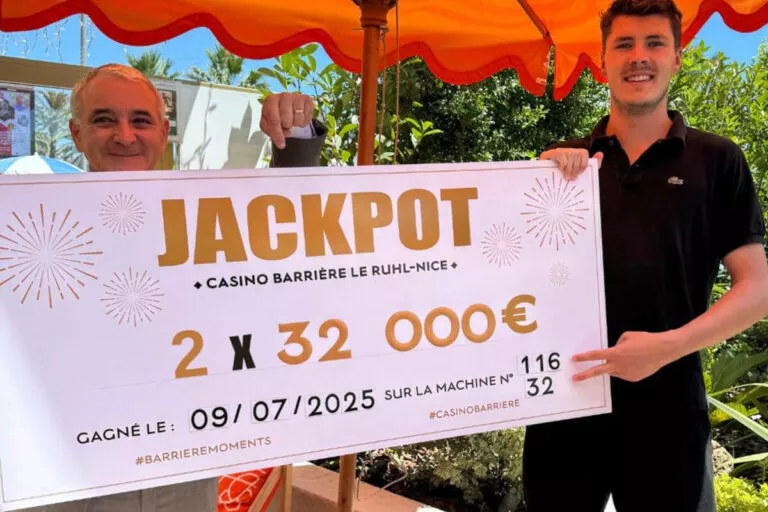 Casino Le Rhul à Nice : un chanceux s’offre 2 jackpots en 30 minutes et plus de 60 000€ de gain