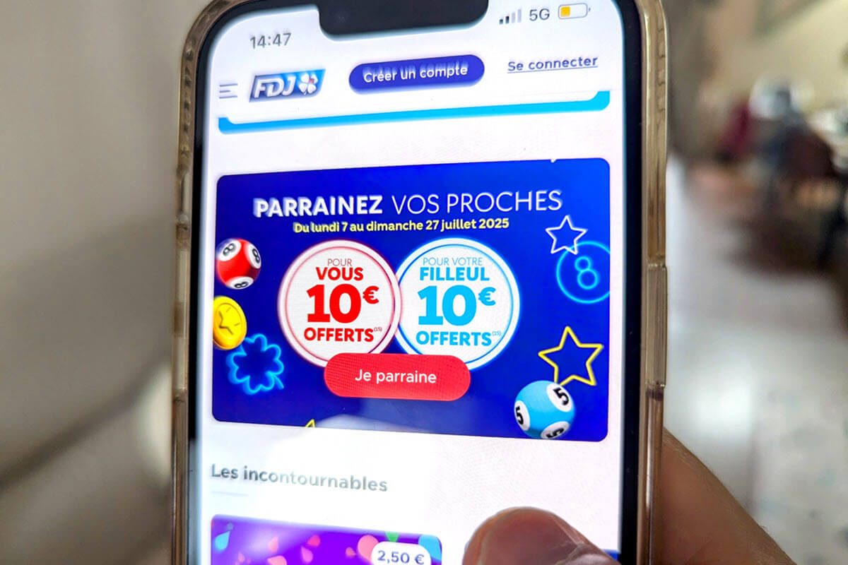 FDJ : du 7 au 27 juillet 2025, parrainez vos amis et recevez 10€ offerts sur votre compte