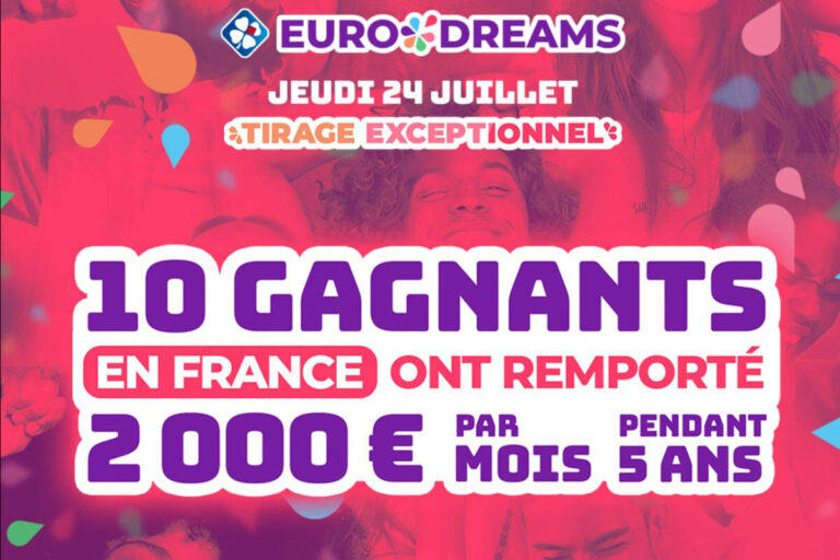EuroDreams : 10 nouveaux gagnants révélés du tirage exceptionnel sans avoir trouvé un numéro