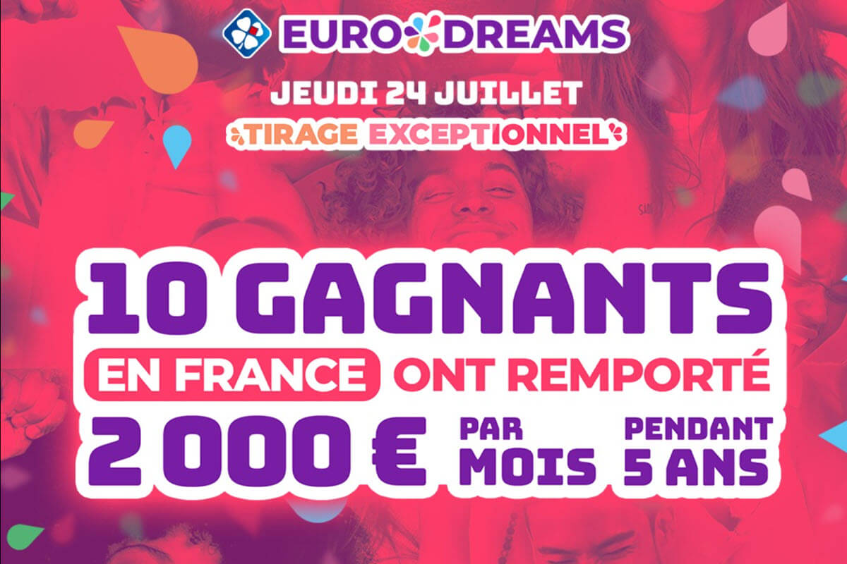 EuroDreams : 10 nouveaux gagnants révélés du tirage exceptionnel sans avoir trouvé un numéro