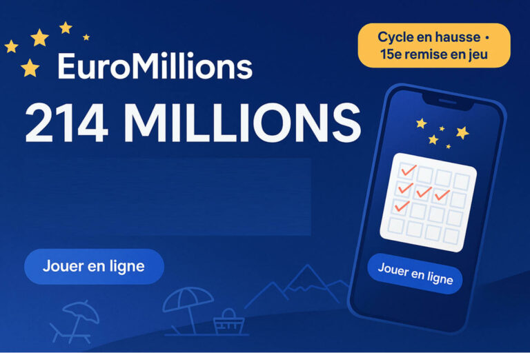 EuroMillions : 214 millions d’euros, l’un des plus gros jackpots de l’histoire
