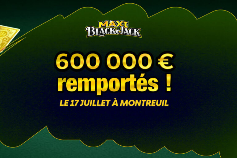 FDJ : « J’ai défié la banque et j’ai gagné ! », déjà millionnaire en 2019, il remporte 600 000€ de plus au Maxi BlackJack
